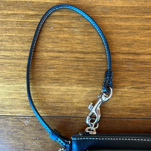 Coach Black Leather Wristlet - Picture 5 of 10